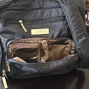 Ju-Ju-Be Black and Tan Diaper Bag